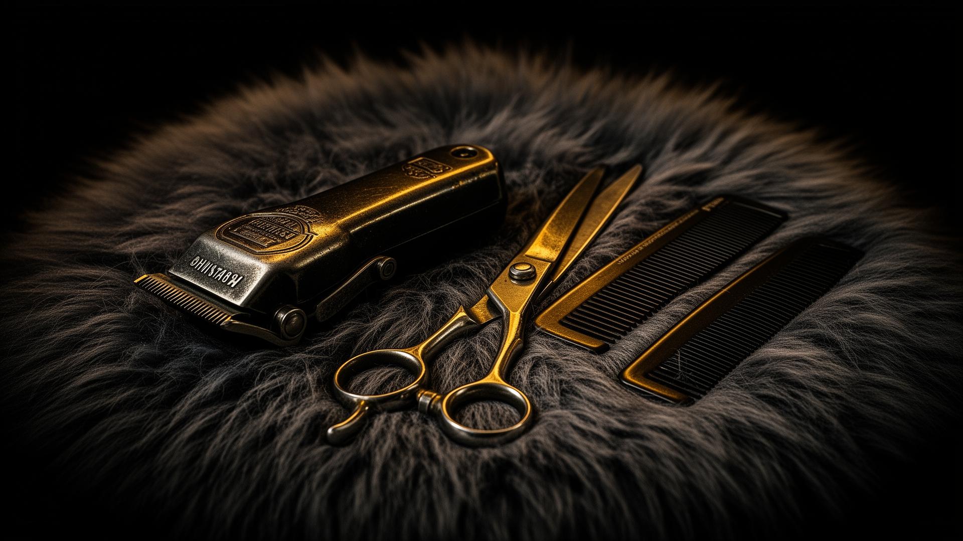 Vintage barbershop tools